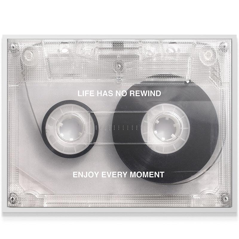 No Rewind Vintage - Cadre blanc