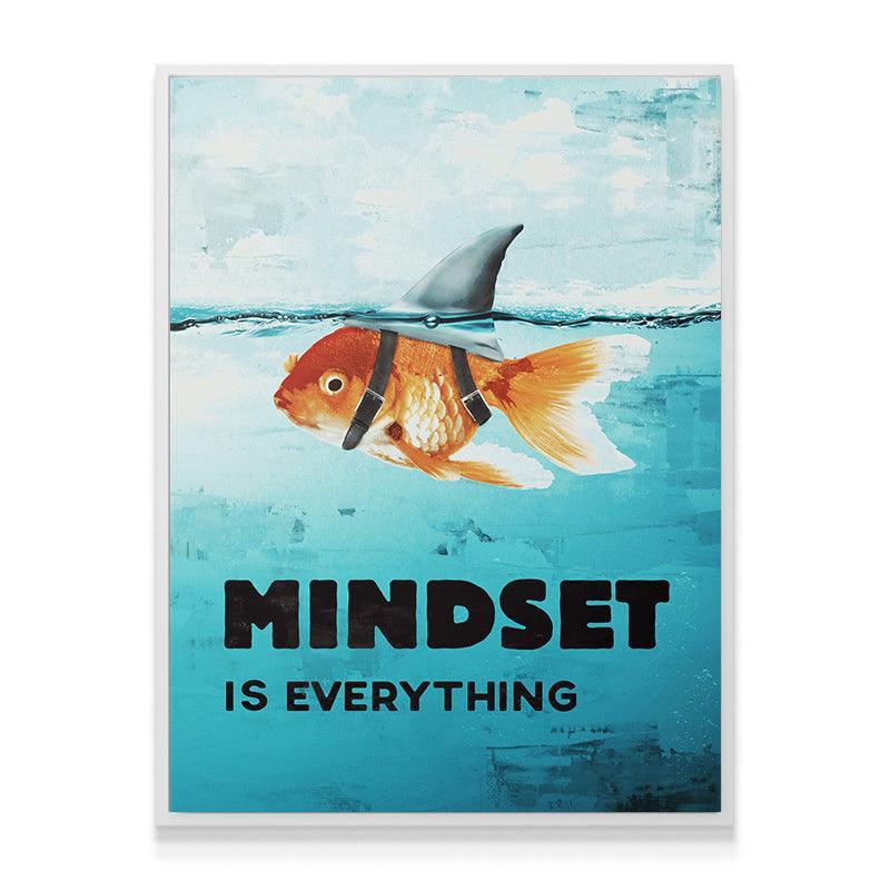 Mindset Is Everything - Cadre blanc